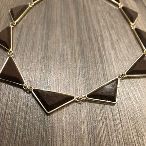 Brown and Gold Statement Necklace